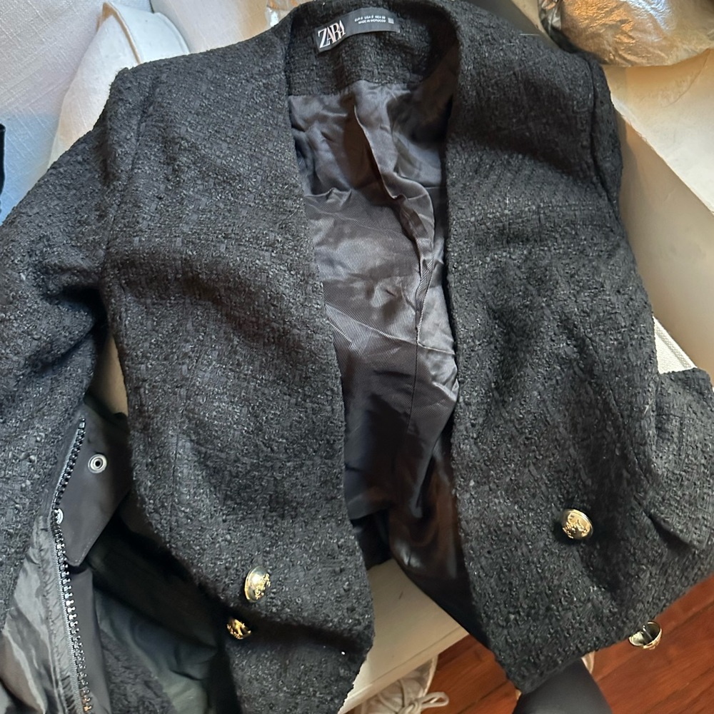 Zara Black Blazer Jacket